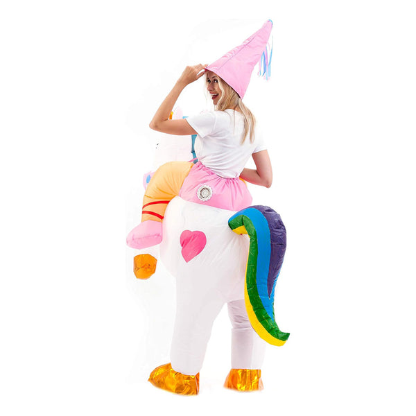 תחפושת מתנפחת רוכב על חד קרן מידת ילדים ובוגרים