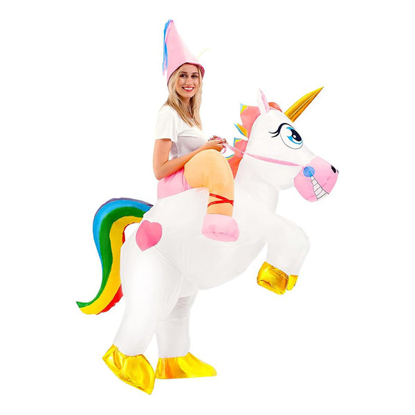 תחפושת מתנפחת רוכב על חד קרן מידת ילדים ובוגרים