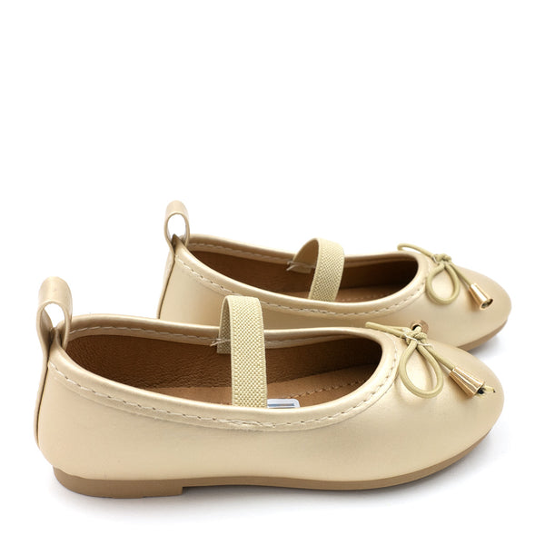 נעלי בובה עם פפיון ורצועת אחיזה בנות ופעוטות