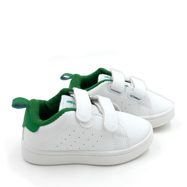 נעלי ספורט לבנות-ירוקות עם סגירת סקוטש ילדים