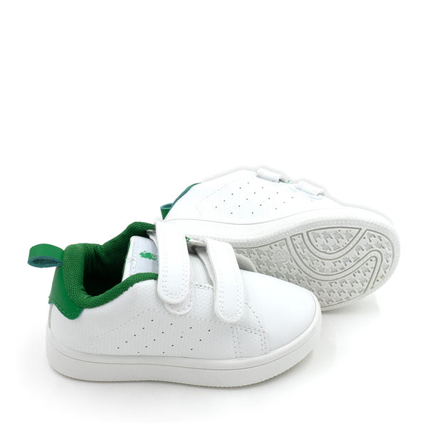 נעלי ספורט לבנות-ירוקות עם סגירת סקוטש ילדים
