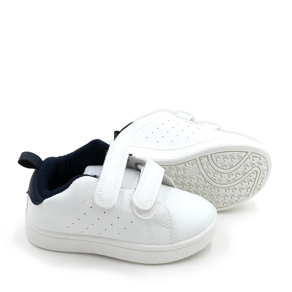 נעלי ספורט עם סגירת סקוטש לבן-כחול ילדים