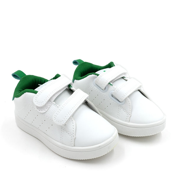 נעלי ספורט לבנות-ירוקות עם סגירת סקוטש ילדים