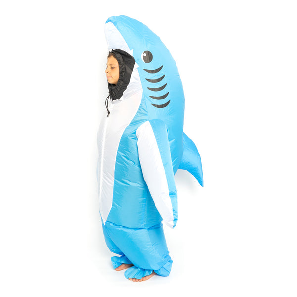 תחפושת מתנפחת כריש תכלת ילדים