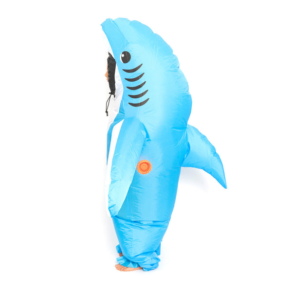 תחפושת מתנפחת כריש תכלת ילדים