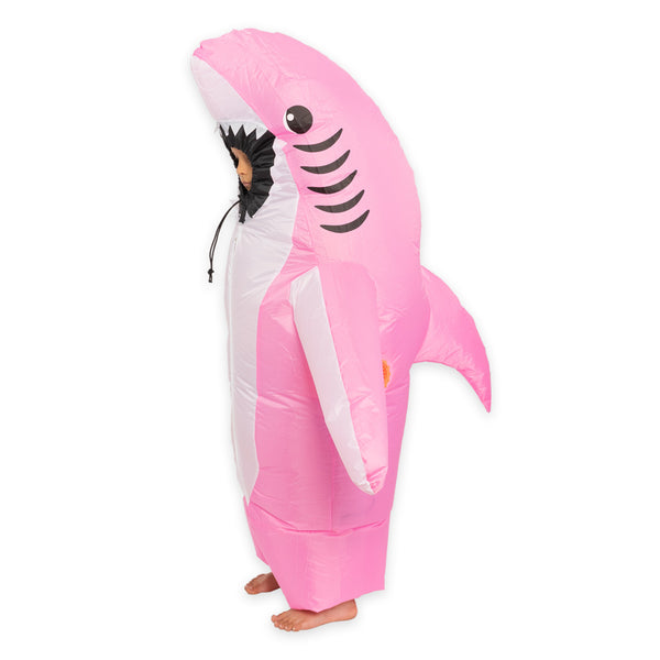 תחפושת מתנפחת כריש ורוד מידת ילדים