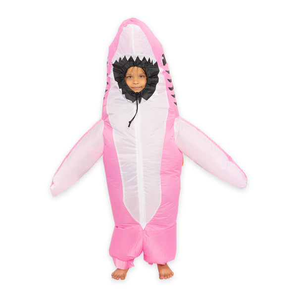 תחפושת מתנפחת כריש ורוד מידת ילדים