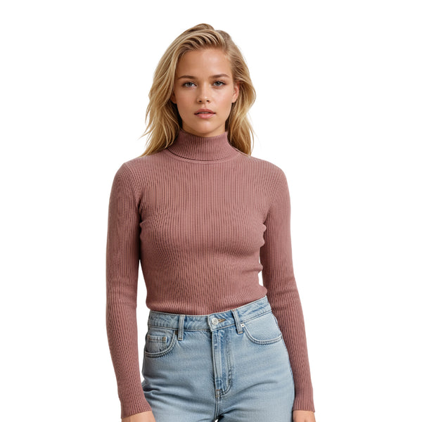 סריג ריב צווארון חצי גולף