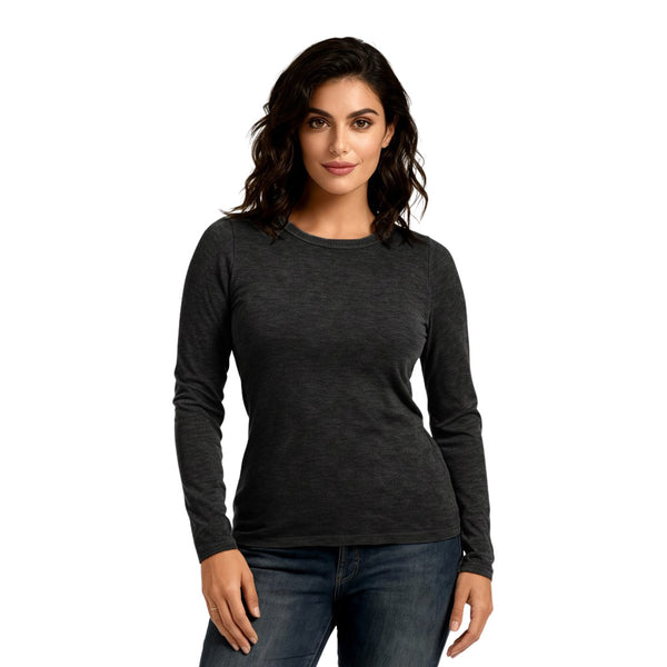 סריג צווארון ריב עגול