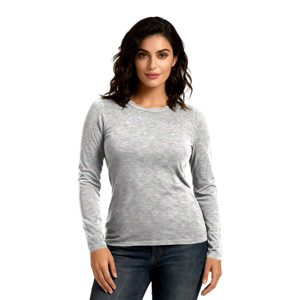 סריג צווארון ריב עגול