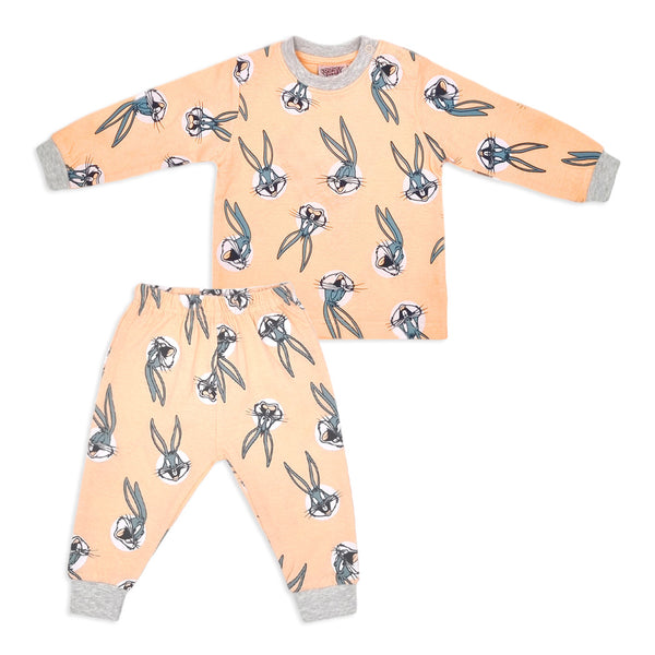 פיג'מת באגס באני כתומה תינוקות