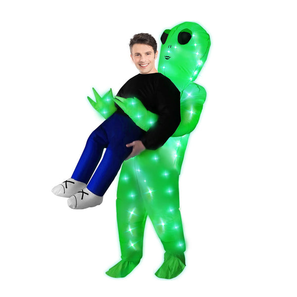 תחפושת מתנפחת חיזר מואר LED מידת בוגרים