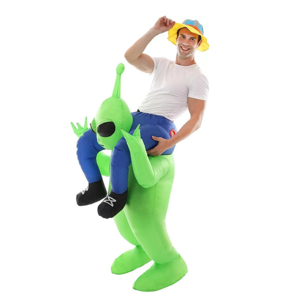 תחפושת מתנפחת חיזר עם אנטנה ורוכב מידת בוגרים וילדים