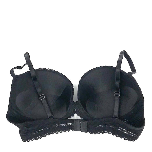 זוג חזיות פוש-אפ פודרה ושחורה נשים 75B-90C