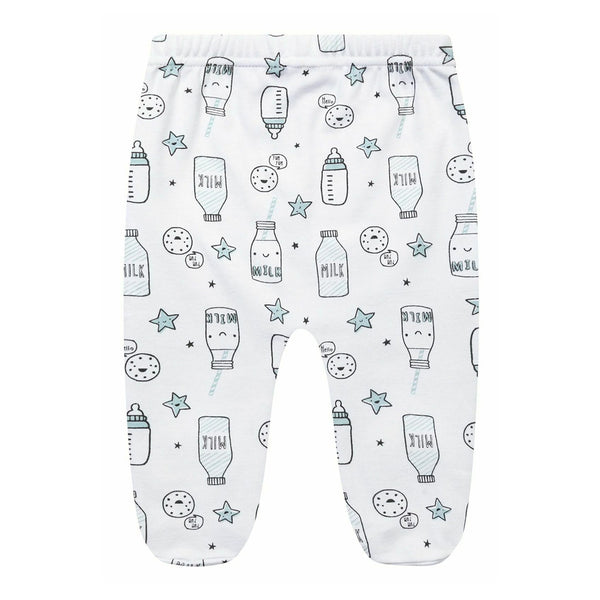 מארז 3 רגליות תינוק מינוטי פסים-מנטה-לבן בנים