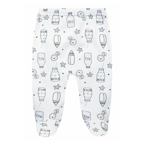 מארז 3 רגליות תינוק מינוטי פסים-מנטה-לבן בנים