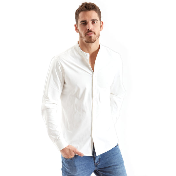 חולצה חלקה מכופתרת K-Seven גברים