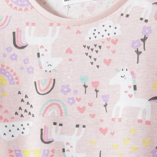 מארז 3 חולצות מינוטי אפרסק-לבן פעוטות בנות