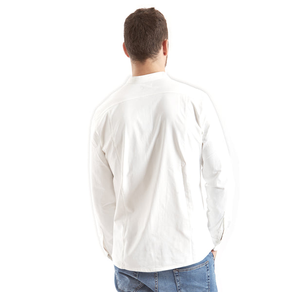 חולצה חלקה מכופתרת K-Seven גברים