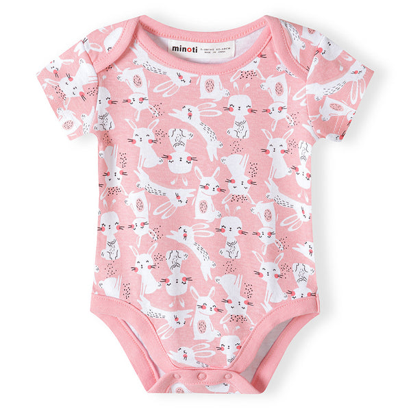 מארז 7 בגדי גוף מינוטי תינוקות בנות N/B-12M