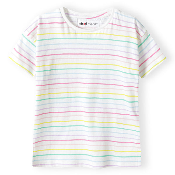 מארז 3 חולצות מינוטי ורוד-לבן-פוקסיה פעוטות בנות