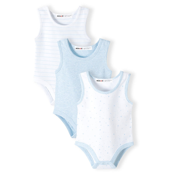 מארז 3 בגדי-גוף גופיה מינוטי תינוקות בנים