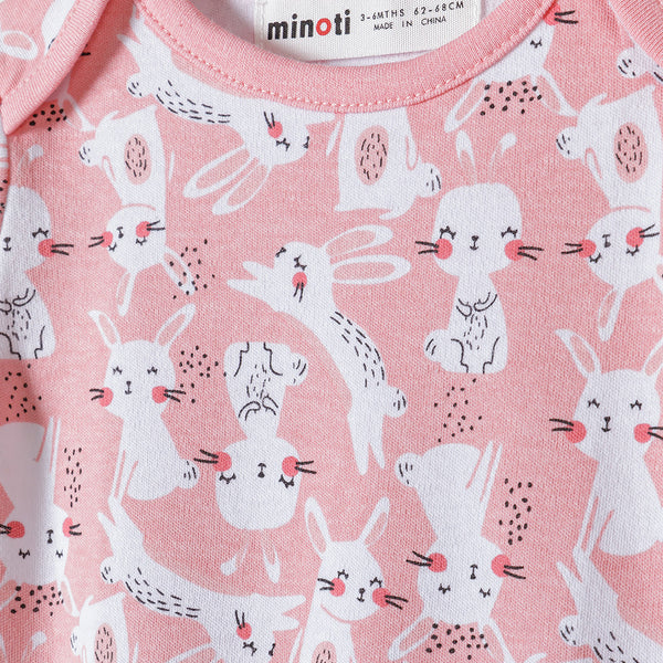 מארז 7 בגדי גוף מינוטי תינוקות בנות N/B-12M