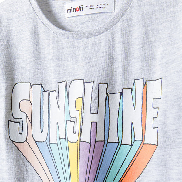 מארז 3 חולצות מינוטי צהוב-אפור-מנטה פעוטות בנות