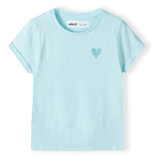 מארז 4 חולצות מינוטי עם רקמת לב תינוקות בנות
