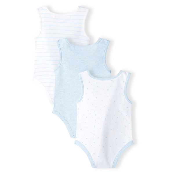 מארז 3 בגדי-גוף גופיה מינוטי תינוקות בנים