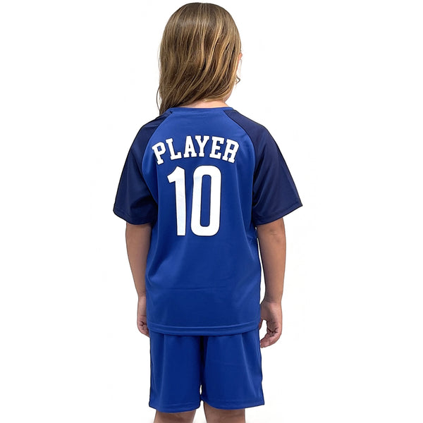 חליפת כדורגל ברצלונה כחול-שחור ילדים