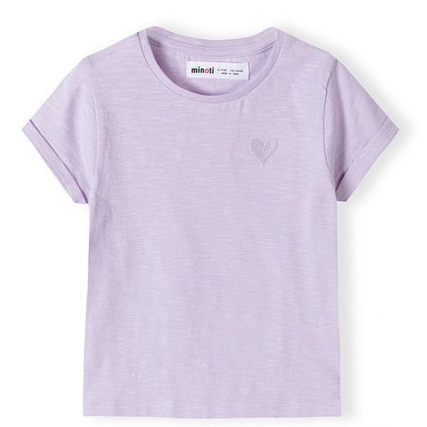 מארז 4 חולצות מינוטי עם רקמת לב תינוקות בנות