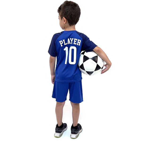 חליפת כדורגל ברצלונה כחול-שחור ילדים