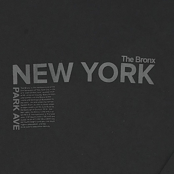 חולצת טי שירט הדפס מובלט Bronx New York גברים XL-XXL