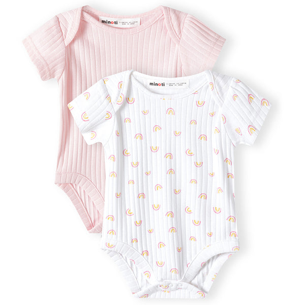 זוג בגדי-גוף ריב מינוטי תינוקות בנות