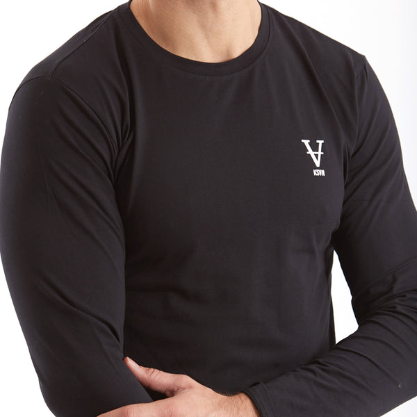 חולצת לייקרה מודפסת דו-צדדית V KSVN גברים XS-XXL