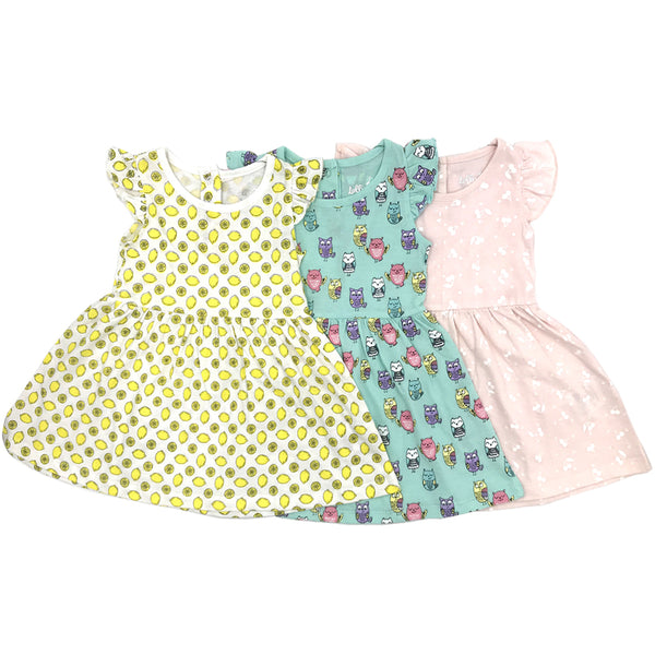 מארז 3 שמלות מודפסות אולאובר תינוקות