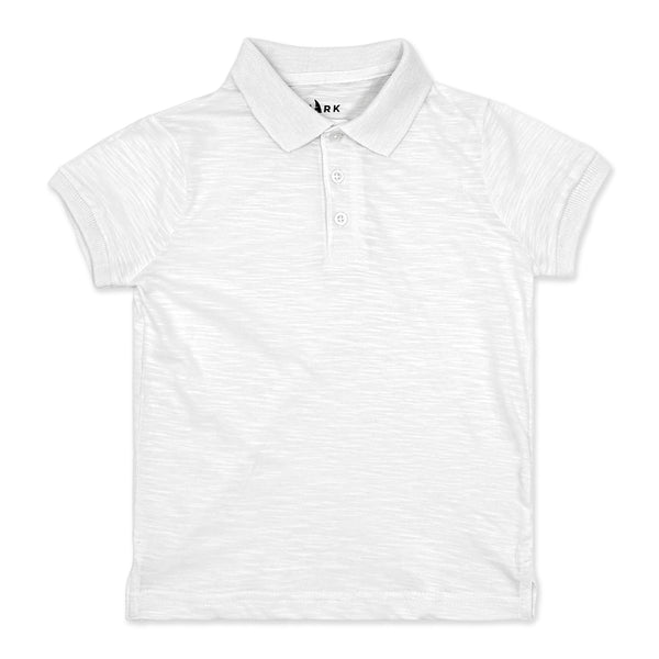מארז חולצות צווארון פולו בד סלאב שחור-ג'ינס-לבן בנים 4-18