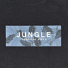 חולצה שחורה מודפסת Jungle גברים 4XL-5XL