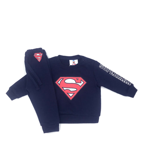 חליפת פוטר לוגו סופרמן תינוקות ופעוטים בנים 12-36M