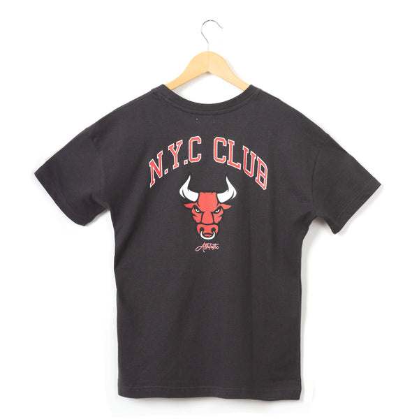 חולצה עם הדפס דו צדדי NYC Club נשים 1-2