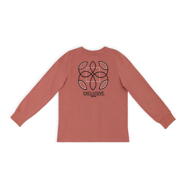 חולצה רקומה עם סיומת ריב