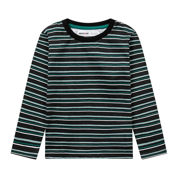 מארז 3 חולצות מינוטי מנטה-לבן-פסים בנים