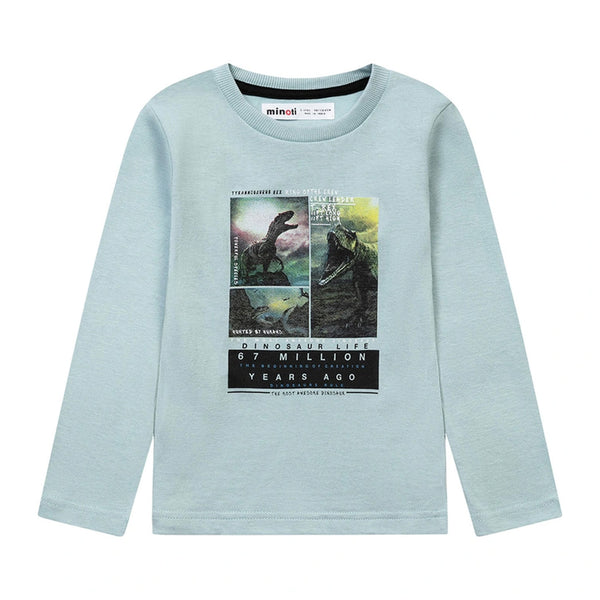 מארז 3 חולצות מינוטי מנטה-לבן-פסים בנים