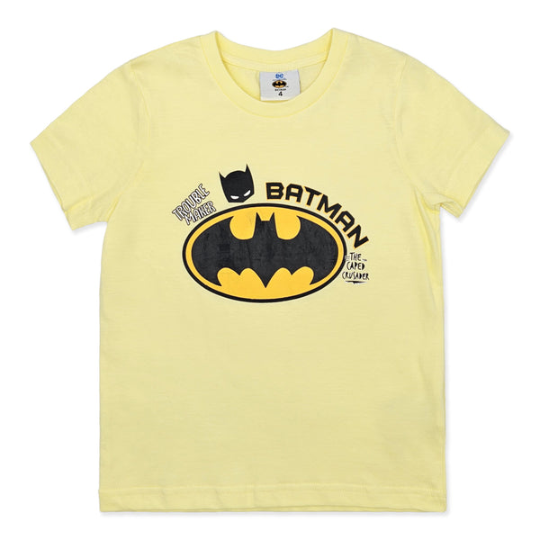 חולצת באטמן Trouble Maker לוגו בנים 4-10