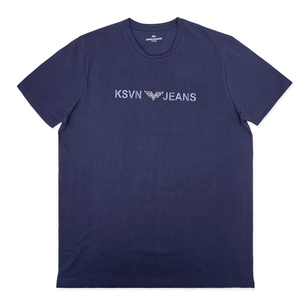 חולצה עם הדפס מובלט KSVN Jeans מידות גדולות גבר 4XL-6XL