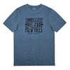 חולצה כחולה מודפסת Summer Classic Sunset גברים 5XL