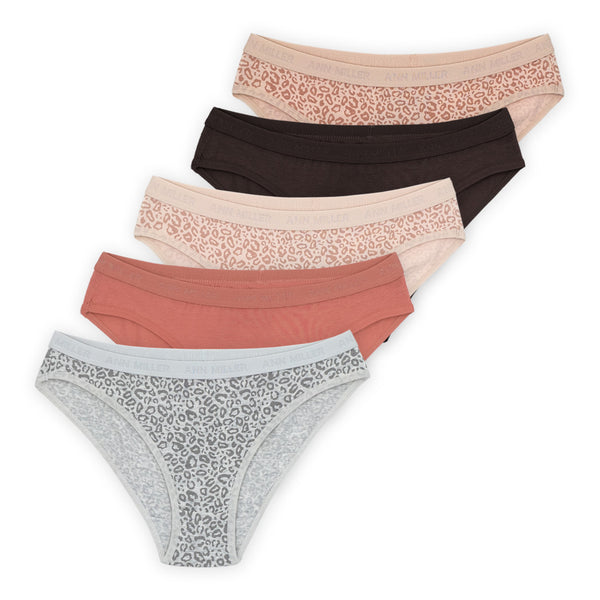 חמישיית תחתוני ביקיני כותנה-לייקרה