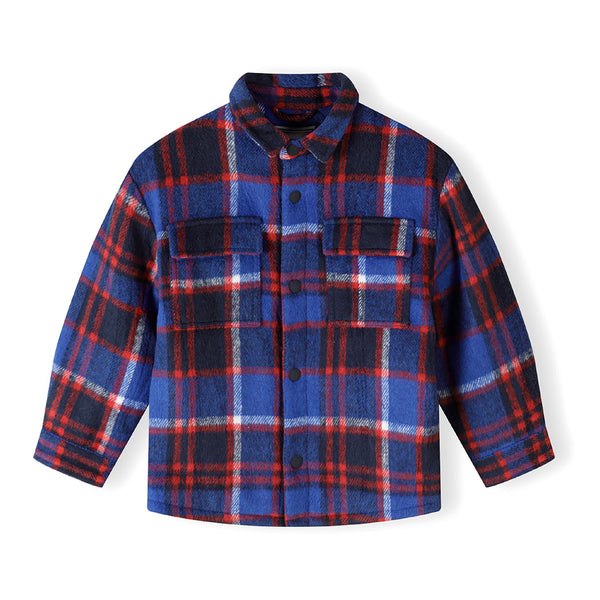 ג'קט מינוטי משבצות עבה פעוטים ובנים