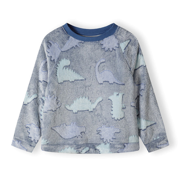 פיג'מת פרווה פליז דינוזאורים מינוטי